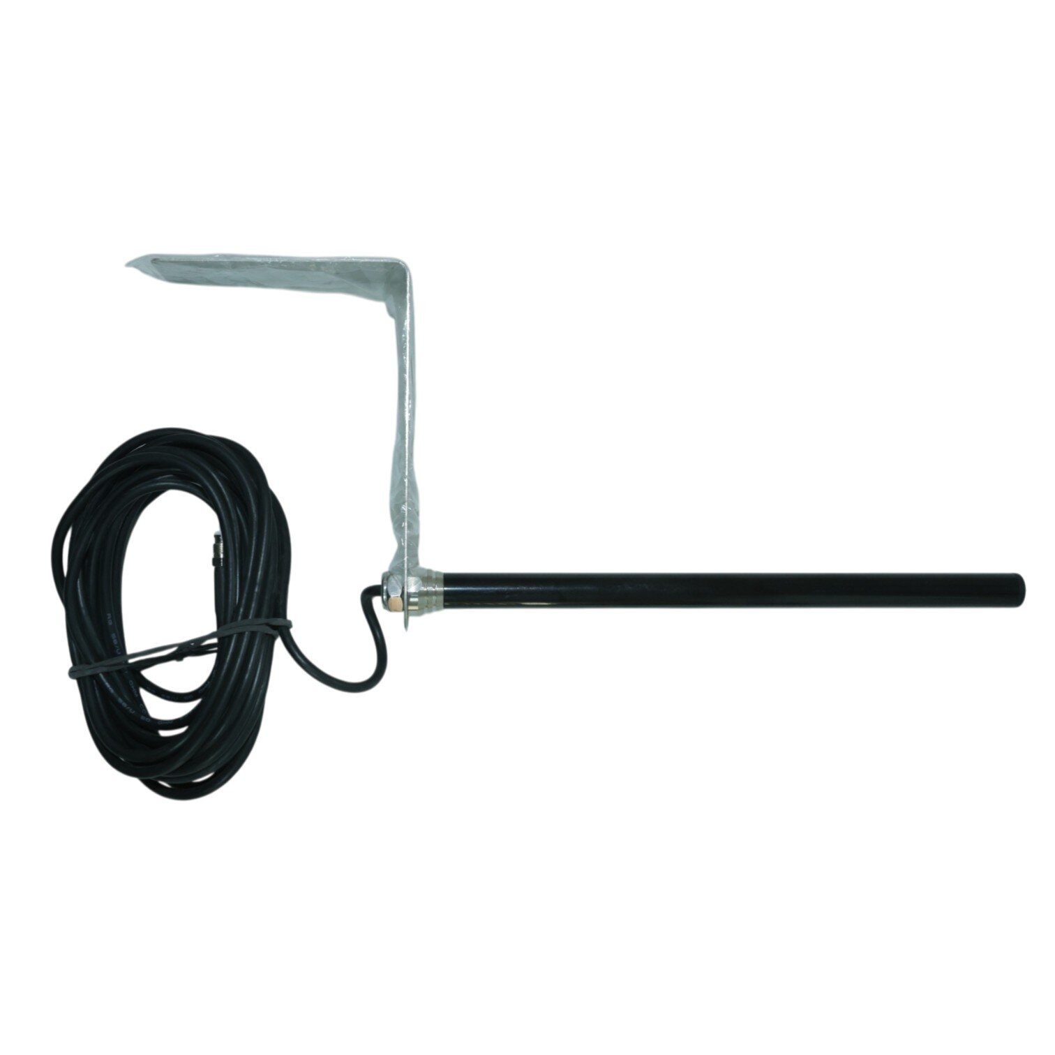 Stab-Antenne mit feuerverzinktem L-Bügel zur Wand- oder Mastbefestigung.