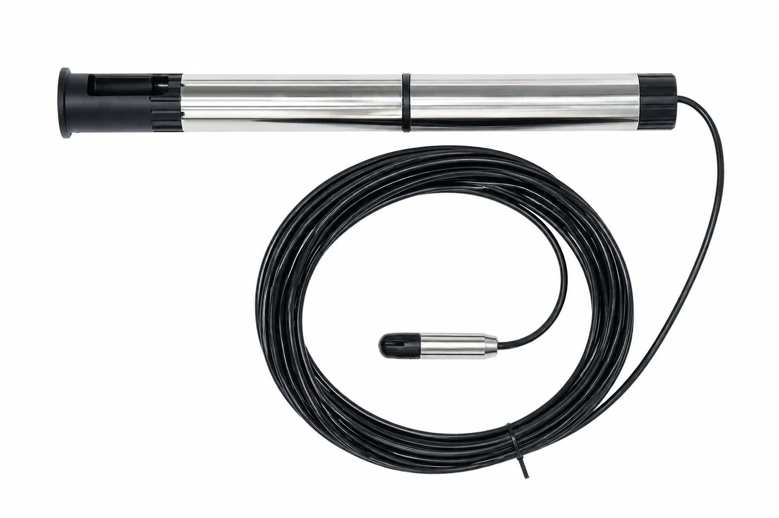 Beispielkonfiguration aus Aquatos Web LTX, Kabel und angeschlossener Drucksonde